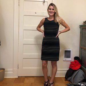 Banana Republic striped summer work dress